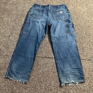 Carhartt FR Jeans Mens 36x30 Blue NFPA 2112 Flame Resistant Utility Workwear